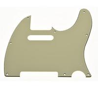 Kaish, Battipenna per Chitarra Stile Tele a 8 Fori, Piatto Antigraffio per Tele/Telecaster, Colore Bianco Invecchiato