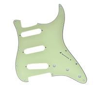 Kaish, battipenna per Stratocaster USA/Messico, stile ST/Strat, SSS, 11 fori, verde menta, 3 strati