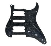 KAISH Battipenna standard ST HSH a 11 fori per American Strat Humbucker, senza fori per viti, nero perla