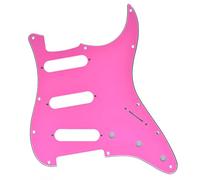KAISH Battipenna stile ST/Strat a 11 fori SSS Pick Guard per Stratocaster/Strat USA/Messico rosa a 3 strati