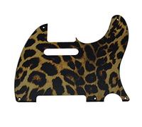 KAISH Battipenna TL in plastica con stampa 3D a 5 fori, stile vintage, per Telecaster USA e Messico, motivo leopardato