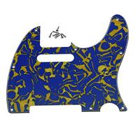 Kaish blu Shell tele chitarra battipenna scratch piastra per Fender Telecaster