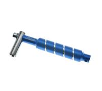 KAISH Chiave universale blu per accordatura batteria, con asta in acciaio, per batteria acustica/elettronica, stile L