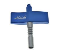 KAISH Chiave universale blu per accordatura batteria, con asta in acciaio, per batteria acustica/elettronica