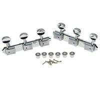 KAISH Chrome 3 per lato 3x3 su una piastra Vintage Chitarra Tuning Tasti Accordatori per Les Paul