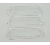 Kaish Clear ST Strat chiusi Single Coil copertura trasparente sigillato pickup Covers