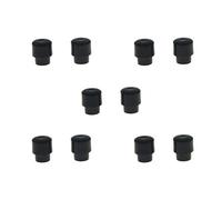 KAISH Confezione da 10 manopole per selettore pick-up a 3 o 4 vie, stile cilindrico, per telecaster statunitense, colore nero