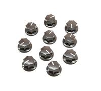 Kaish confezione da 10 marrone mini MXr Style Skirted manopola Amp inserto in ottone effetto pedale manopole