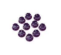 KAISH Confezione da 10 pomelli a pedale in ottone con inserto in ottone, colore: viola