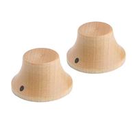 Kaish, confezione da 2 manopole in legno stile LP/Strat, per chitarra e basso, pomelli in legno con indicatore Pack of 2 Maple Wood