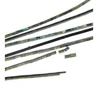 KAISH Confezione da 2 strisce in vero abalone neozelandese per chitarra ukulele, 800 mm x 2 mm x 1,5 mm