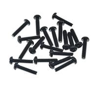 KAISH Confezione da 20 viti di montaggio in acciaio inox American #6-32 a 3 vie/5 vie selettore, per Stratocaster/Telecaster, colore: Nero