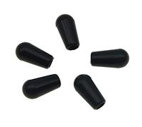KAISH - Confezione da 5 pomelli in plastica con filettatura americana, a 3 vie, per interruttore Switchcraft - Colore nero