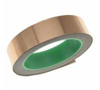 Kaish double conduttivo rame foil tape schermatura nastri per chitarra & EMI, repellente per lumache, artigianato, riparazioni elettriche, messa a terra - 19,8 m 50 mm (5 cm)/19,8 m 25 mm (2,5 cm) 25mm