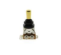 KAISH - Interruttore a levetta a 3 vie, colore nero, con punta in metallo dorato per Epiphone Les Paul SG