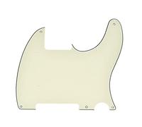 Kaish invecchiato bianco 3 strati 5 fori tele Blank Pickguard scratch piastra no foro pickup per Fender Esquire
