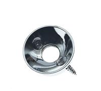 KAISH - Jack elettrico cromato per chitarra elettrica 6,35 mm, piastra jack per Tele Telecaster