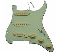 KAISH Loaded Strat SSS battipenna precablato ST Strat con pickup in ceramica per parafango verde menta a 3 strati con coperture crema e manopole