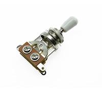 Kaish LP chitarra 3 Way interruttore a levetta cromato con punta in bianco per Les Paul
