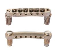 KAISH LP - Sella a rullo per chitarra, ponte Tune-O-Matic e barra di arresto per cordiera, con chiusura a clip, per Les Paul/SG/ES/Dot Relic, nichel