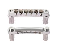 KAISH LP - Sella a rullo per chitarra, ponte Tune-O-Matic e barra di arresto per cordiera, con chiusura a clip, per Les Paul/SG/ES/Dot, cromato