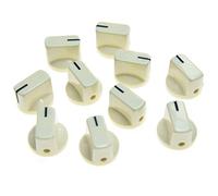 KAISH - Manopole a pedale effetto AMP per chitarra, 10 pezzi, colore: Bianco invecchiato