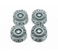 KAISH - Manopole di controllo per chitarra con numero nero, 4 pezzi, per chitarra LP