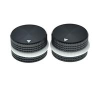 KAISH Manopole per potenziometri in alluminio, diametro 25 mm, 63/64", universali in metallo, per chitarra/bass