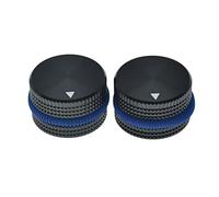 KAISH Manopole per potenziometri in alluminio, diametro 25 mm, 63/64", universali in metallo, per chitarra/bass/amplificatori