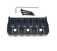 KAISH Nero 6 Corde Chitarra Ponte Fisso Chitarra Elettrica Hardtail Ponte per Strat/Tele Chitarre