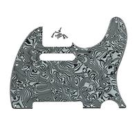 Kaish nero/bianco Shell tele chitarra battipenna scratch piastra per Fender Telecaster