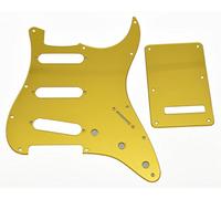 Kaish oro specchio ST Strat Sss chitarra battipenna piastra posteriore Trem copertura per Fender