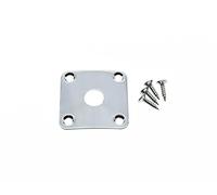KAISH Piastra jack con base curva in metallo cromato con base curva per chitarre Les Paul LP