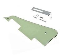 KAISH Pickguard per chitarra LP a 3 strati verde menta con staffa cromata per Epiphone Les Paul