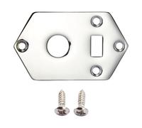 KAISH Placca di controllo per pickup per chitarra elettrica, piastra di controllo per chitarra Kurt Cobain Jaguar, cromata