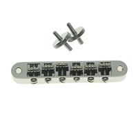 KAISH Ponte cromato per chitarra a rullo Tune-O-Matic Bridge per chitarra Les Paul, SG, ES Dot, Gretsch Bigsby con montanti filettati M4