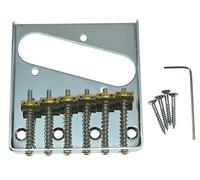 KAISH Ponte cromato vintage per chitarra elettrica con 6 selle in ottone, adatto per chitarra elettrica TL