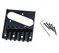 Kaish, ponte per chitarra elettrica, vintage, con 6 selle per Telecaster, colore: nero