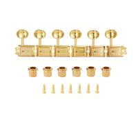 KAISH Pure Vintage Tuners Tuning Machines Pioli Chitarra Tuning Keys con Split Post per Strat/Tele/Jaguar manopola ovale in metallo per mano destra oro