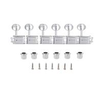 KAISH Pure Vintage Tuners Tuning Machines Pioli Chitarra Tuning Keys con Split Post per Strat/Tele/Jaguar manopola ovale in metallo per mano destra cromata