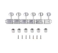 KAISH Pure Vintage Tuners Tuning Machines Pioli Chitarra Tuning Tasti con Split Post per Strat/Tele/Jaguar manopola ovale in metallo per mancini Chrome