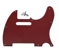 Kaish rosso 3 PLY tele chitarra battipenna scratch piastra per Fender Telecaster