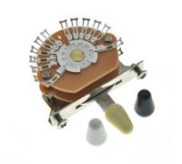 KAISH - Selettore per chitarra a 5 vie, super interruttore a 4 poli, doppio wafer per chitarra Strat/Tele con punta nero/avorio/bianco