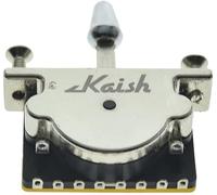 Kaish, Selettore pickup a 5 posizioni, resistente, con punta in plastica cromata, per chitarra Stratocaster o Telecaster