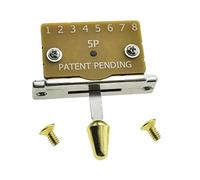 Kaish, Selettore pickup a 5 posizioni, resistente, con punta in plastica dorata, per chitarra Stratocaster o Telecaster
