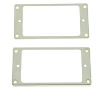 KAISH - Set di 2 cornici per pickup humbucker, fondo curvo, bianche, accessori per chitarra Epiphone Les Paul