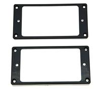 KAISH - Set di 2 cornici per pickup humbucker, fondo curvo, nero, per Epiphone Les Paul