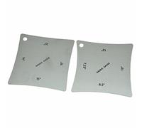 Kaish set di 2 in acciaio INOX liscio chitarra tastiera in palissandro sella dado raggio gauge strumento di misurazione Luthiers Tool