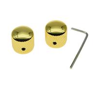 KAISH - Set di 2 manopole a cupola per bassi di precisione P, 20 mm, colore: Oro