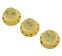 Kaish set di 3 crema ST Strat Style chitarra manopola volume tono manopole